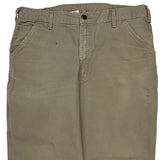 Carhartt Carpenter Trousers - 38W 32L Khaki Cotton