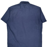 Dickies Short Sleeve Shirt - XL Blue Polyester Blend