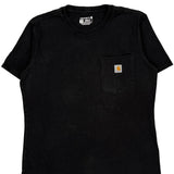 Carhartt T-Shirt - Medium Black Cotton