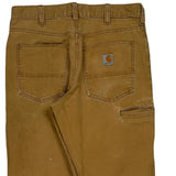 Carhartt Double Knee Carpenter Pants - 32W 30L Brown Cotton