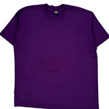 Slater Machine Screen Stars Single Stitch T-Shirt - 2XL Purple Cotton Blend