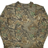 Mossy Oak Camo Long Sleeve T-Shirt - Large Camo Cotton