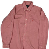 Yarmouth Ralph Lauren Shirt - Large Red Cotton