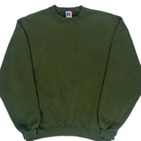 90'S Blank Made In USA Russell Athletic Sweatshirt - XL Green Cotton