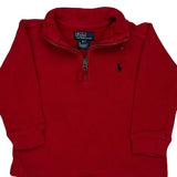 Age 2 Polo By Ralph Lauren Long Sleeve T-Shirt - 3XS Red Cotton