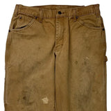 Dickies Carpenter Trousers - 33W 32L Brown Cotton