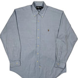 Yarmouth Ralph Lauren Shirt - Large Blue Cotton