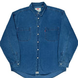 Levis Denim Shirt - XL Blue Cotton