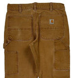 Carhartt Double Knee Carpenter Pants - 32W 30L Brown Cotton