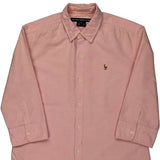 Age 8 Ralph Lauren Sport Shirt - Small Pink Cotton