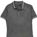Fila Polo Shirt - Medium Grey Cotton Blend