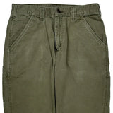 Carhartt Double Knee Carpenter Pants - 30W 31L Green Cotton