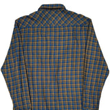 Quiksilver Checked Flannel Shirt - XL Blue Cotton