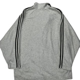Adidas Track Jacket - Large Grey Polyester