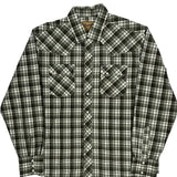Wrangler Checked Shirt - XL Green Cotton
