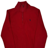 Polo By Ralph Lauren 1/4 Zip - XL Red Cotton