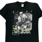 Single Stitch Anaheim Ducks Pro Player Graphic T-Shirt - XL Black Cotton