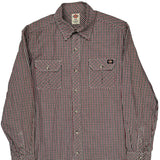 Dickies Checked Shirt - Large Red Cotton Blend