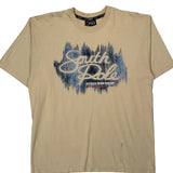 Southpole Graphic T-Shirt - Large Beige Cotton