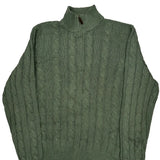 Polo By Ralph Lauren Cable Knit 1/4 Zip - XL Green Wool Blend