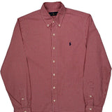 Ralph Lauren Checked Shirt - Medium Red Cotton