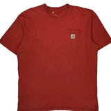 Carhartt T-Shirt - XL Red Cotton