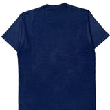 American Veterans Screen Stars Single Stitch T-Shirt - Large Blue Cotton Blend