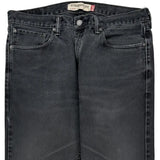 Levis 505 Jeans - 36W 32L Black Cotton