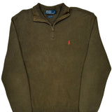 Polo By Ralph Lauren 1/4 Zip - XL Brown Cotton