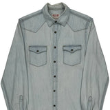 Mossimo Supply Denim Shirt - Medium Light Wash Denim