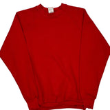 Made In USA Fruit Of The Loom Blank Sweatshirt - Large Red Cotton Blend