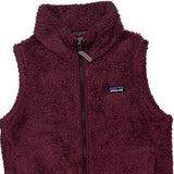 Patagonia Fleece Vest - Medium Burgundy Polyester
