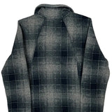 The North Face Checked Fleece Jacket - Small Grey Polyester