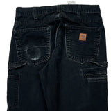 Carhartt Carpenter Trousers - 32W 34L Black Cotton