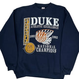 Duke Blue Devils Soffe College Sweatshirt - Large Navy Cotton