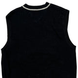 Tommy Hilfiger Sweater Vest - Medium Black Cotton