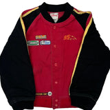 Age 8 Lightning Mcqueen Disney Cartoon Varsity Jacket - Medium Black Cotton