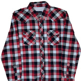 American Eagle Checked Flannel Shirt - XL Black Cotton