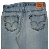 Levis Relaxed Fit Jeans - 36W 28L Light Wash Cotton