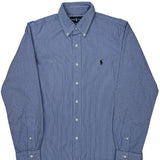 Ralph Lauren Striped Shirt - Medium Blue Cotton