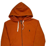 Polo By Ralph Lauren Hoodie - Large Orange Cotton