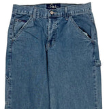 Lee Wide Leg Carpenter Jeans - 30W 30L Blue Cotton
