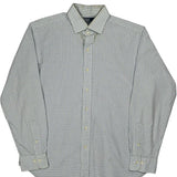 Regent Polo By Ralph Lauren Checked Shirt - Large Green Cotton
