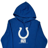 Colts Majestic Football Hoodie - Large Blue Cotton