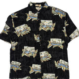 Campia Moda Floral Hawaiian Shirt - XL Black Viscose