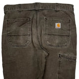 Carhartt Carpenter Trousers - 34W 31L Brown Cotton