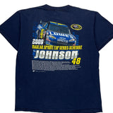 Johnson 48 Winners Circle Nascar T-Shirt - Large Navy Cotton