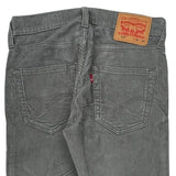 512 Levis Pants - 29W 30L Gray Corduroy