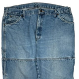 Dickies Double Knee Carpenter Pants - 36W 30L Blue Cotton
