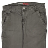 Dickies Carpenter Trousers - 36W 32L Grey Cotton Blend